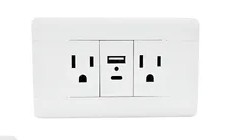 TOMA DOBLE + CONECTOR USB